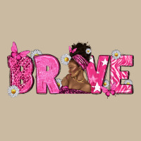 Breast Cancer Brave With Afro Woman Long Sleeve Tee | Teevron