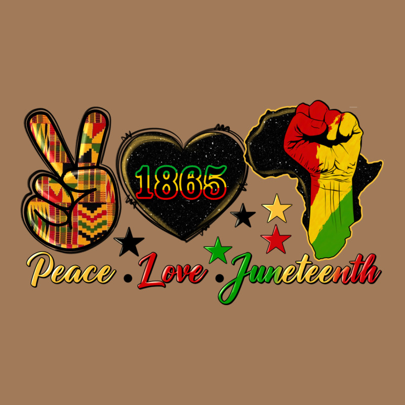 Peace Love Juneteenth Raised Fist Classic Tee by HRA Design Shop | Teevron