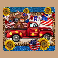 4th Of July Truck Cow Mousepad Vintage Tee | Teevron