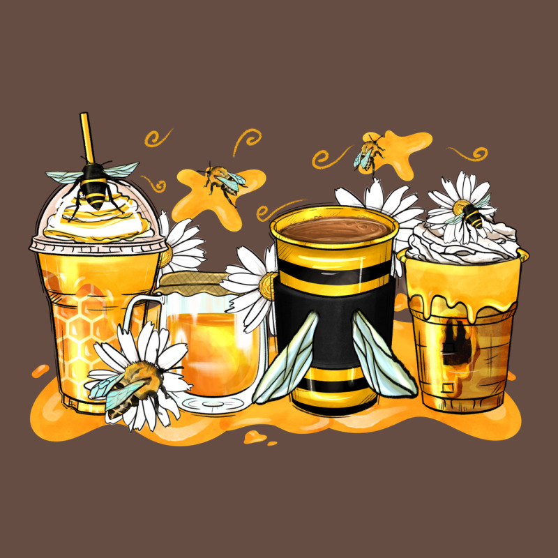 Bumble Bee Coffee Cups Long Sleeve Tee by Zillion Design Studio | Teevron