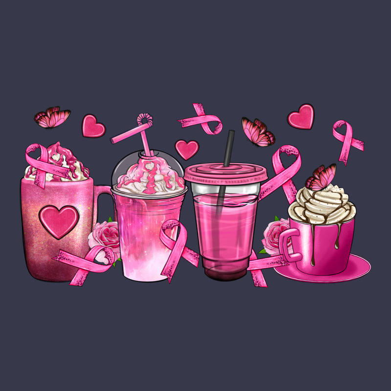 Breast Cancer Coffee Cups Long Sleeve Tee by texasbilliewilder | Teevron