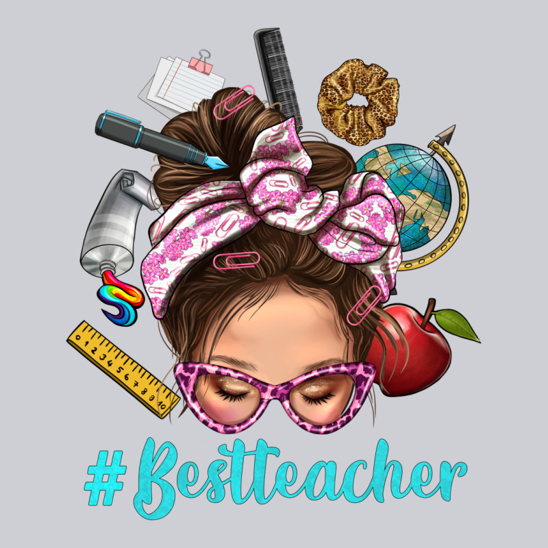 Best Teacher Messy Bun Bbs Urban Hoodie by BundleAndBundleShop | Teevron