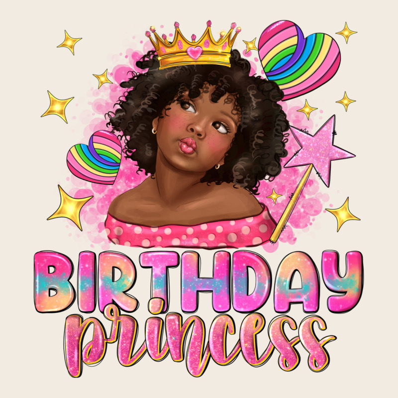 Birthday Princess With Afro Girl Premium Sweatshirt by NancyCooperArtShop | Teevron