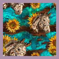 Appaloosa Horses And Sunflowers Seamless Pattern Heavyweight Hoodie | Teevron