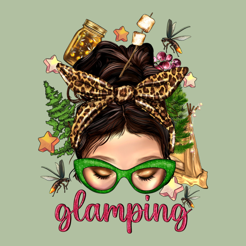 Glamping Messy Bun With Glamping Camp Tent Bbs Urban Hoodie by BundleAndBundleShop | Teevron