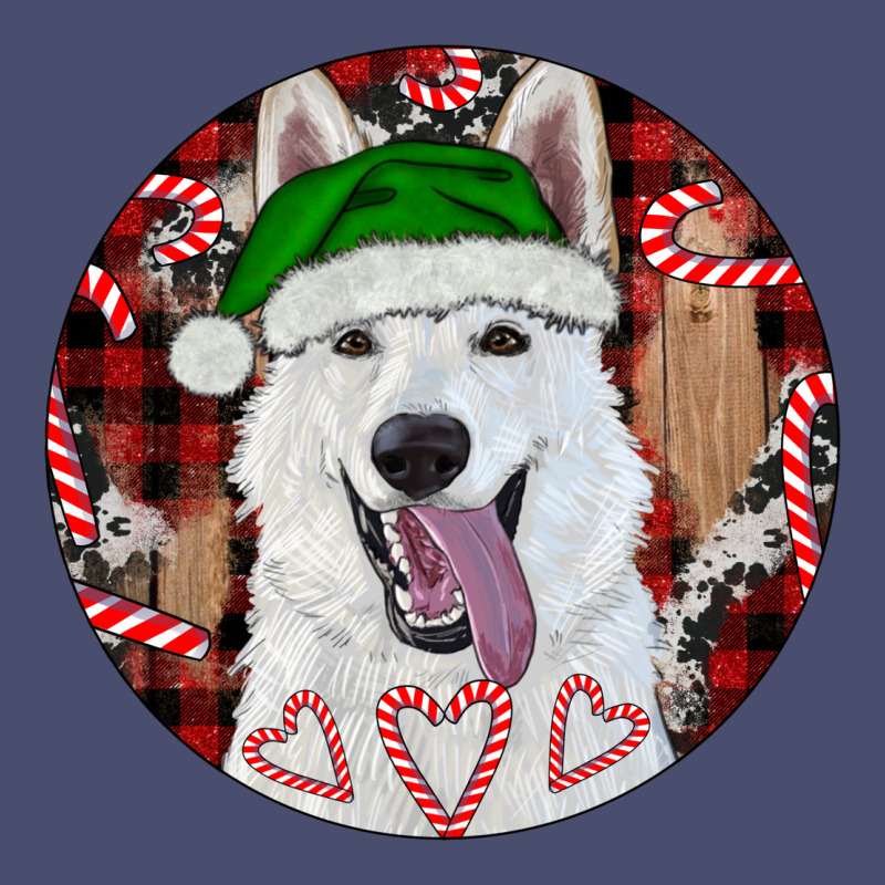 Christmas White Shepherd With Buffalo Plaid Vintage Tee by RanaPortraitStore | Teevron