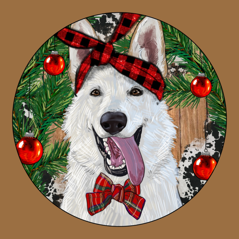 Christmas White Shepherd With Cowhide Vintage Tee by RanaPortraitStore | Teevron