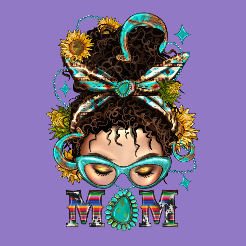 Western Messy Bun Mom With Sunflower Urban Hoodie by BundleAndBundleShop | Teevron