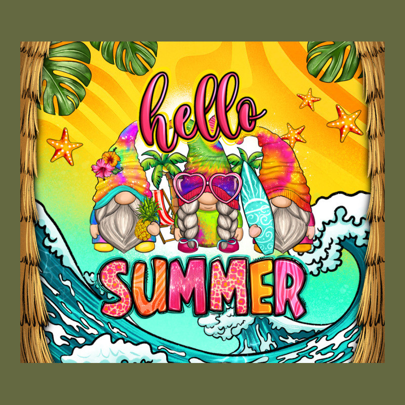 Hello Summer Gnomes Long Sleeve Tee by Zillion Design Studio | Teevron