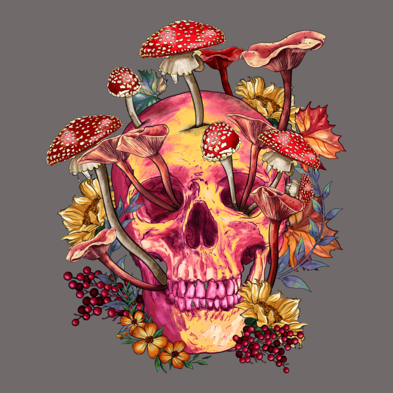 Floral Skeleton With Mushrooms Urban Heavy Tee by RanaPortraitStore | Teevron