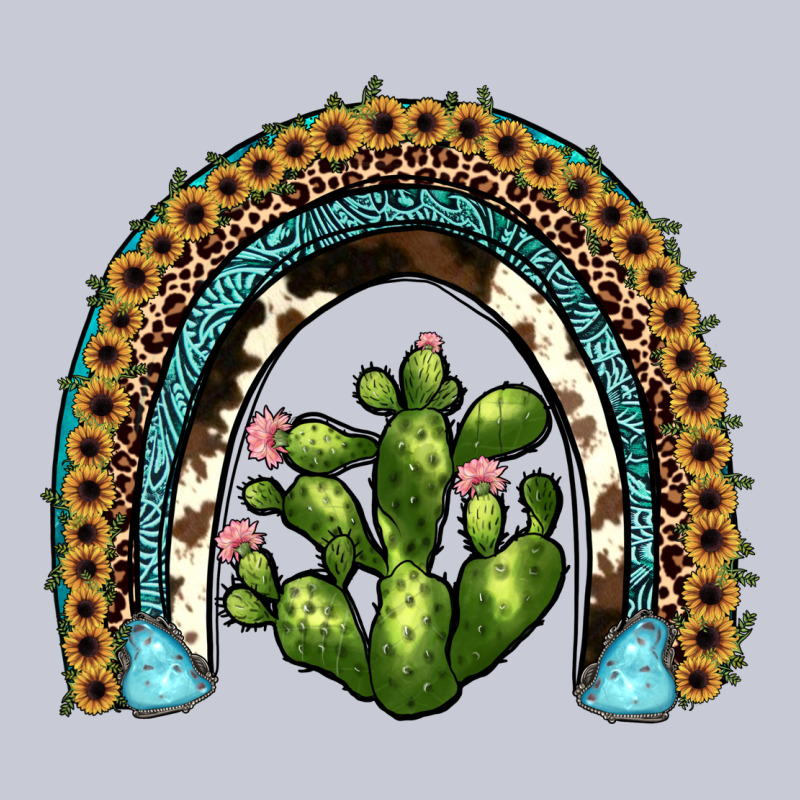 Cactus Rainbow Heavyweight Hoodie by JahusDesignShop | Teevron