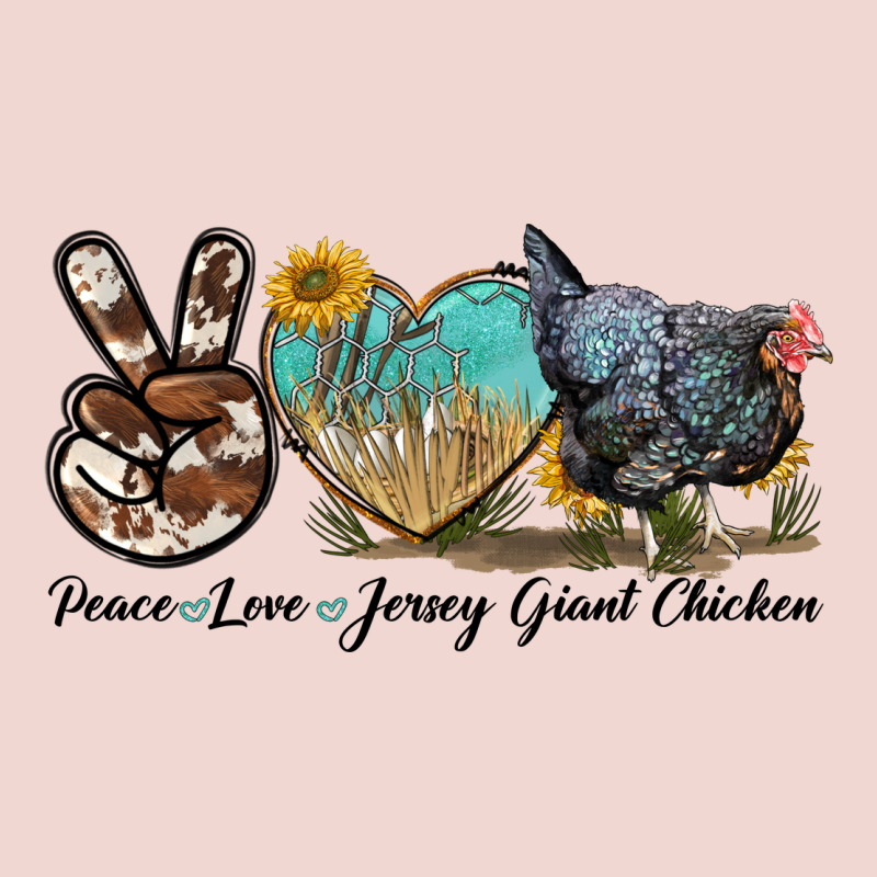 Peace Love Jersey Giant Chicken Premium Sweatshirt by LillyAllenDesigns | Teevron