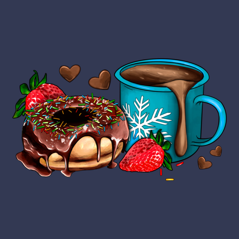 Donut Coffee Strawberry Heavyweight Hoodie by AdoDesignShop | Teevron