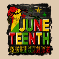 Juneteenth Fist Free Ish Since 1865 With Background Classic Tee | Teevron