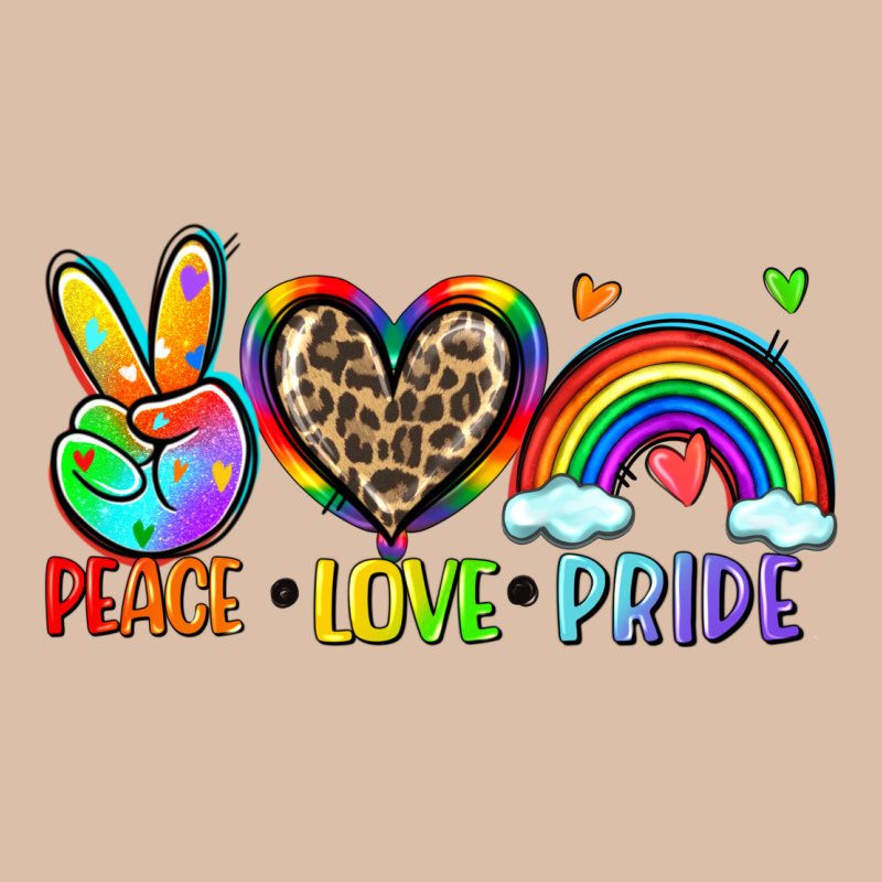 Peace Love Pride Urban Heavy Tee by Zillion Design Studio | Teevron
