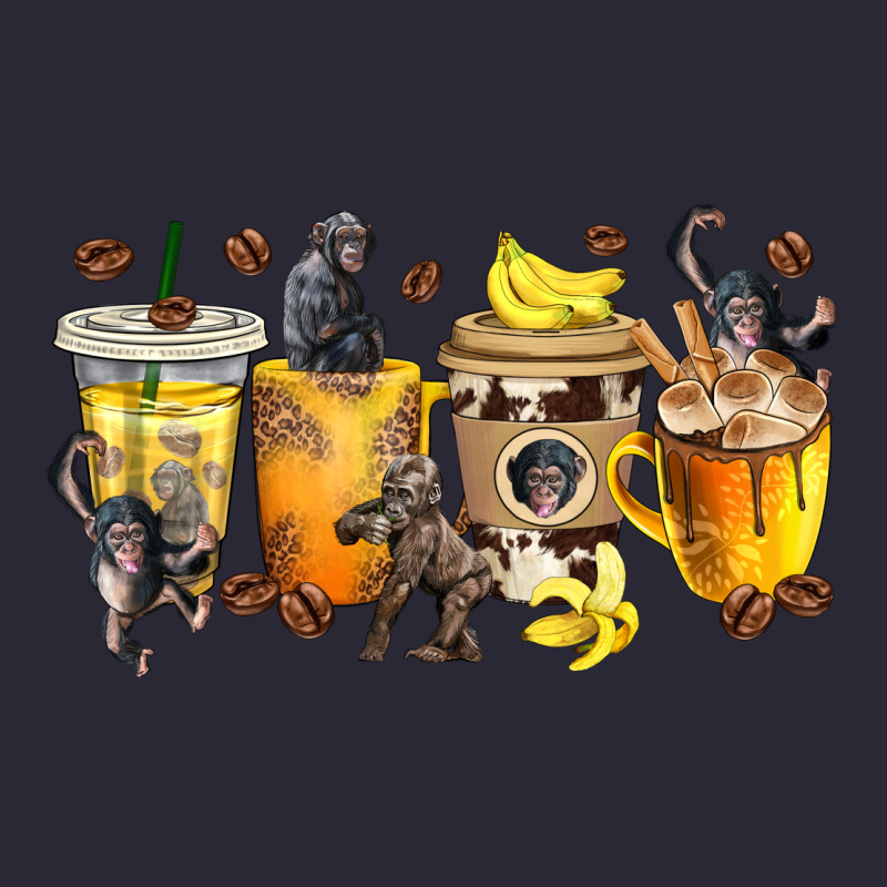 Monkey Coffee Cups Vintage Tee by texasbilliewilder | Teevron