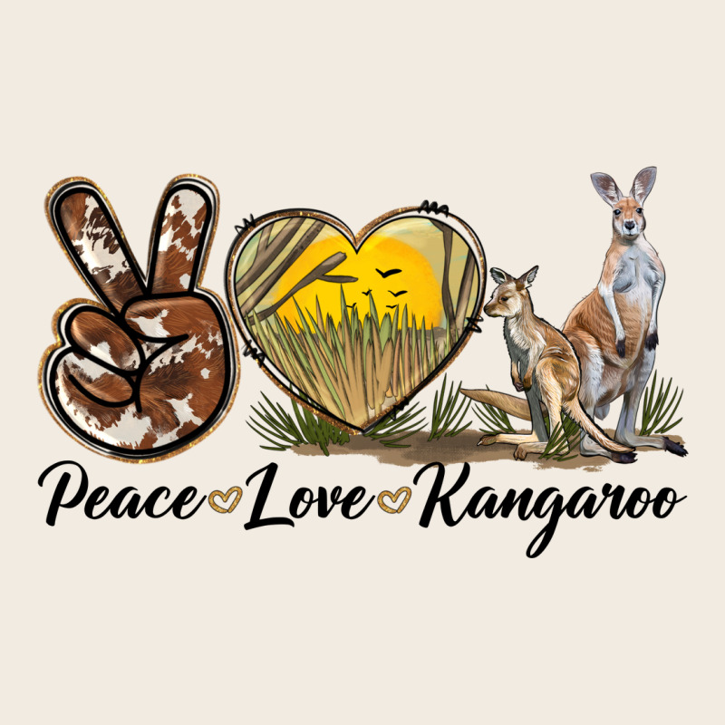 Peace Love Kangaroo Premium Sweatshirt by LillyAllenDesigns | Teevron