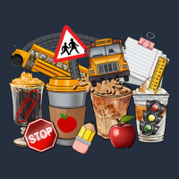 School Bus Coffee Cups Zipper Hoodie | Teevron
