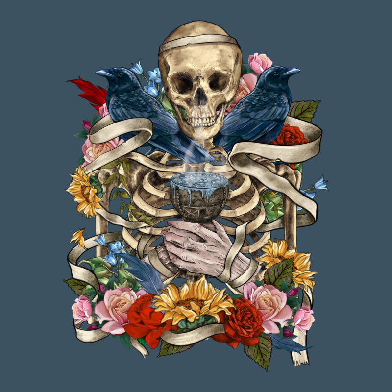 Flower Boho Skull Skeleton Urban Heavy Tee by RanaPortraitStore | Teevron