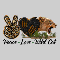 Peace Love Wild Cat Head Premium Sweatshirt | Teevron