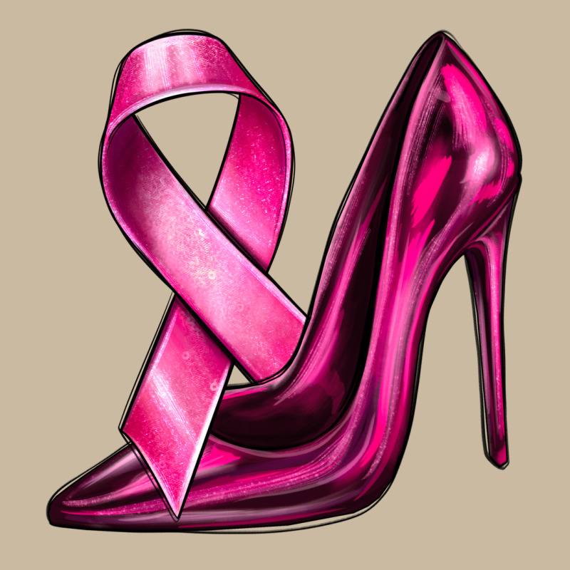 Breast Cancer Ribbon And Heels Long Sleeve Tee by texasbilliewilder | Teevron