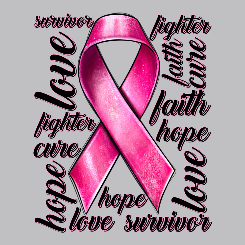 Breast Cancer Ribbon Hope Love Faith Long Sleeve Tee by texasbilliewilder | Teevron