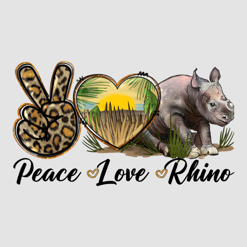 Peace Love Rhino Premium Sweatshirt by LillyAllenDesigns | Teevron