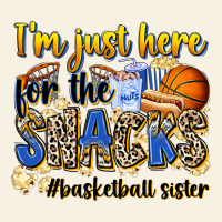Im Just Here For The Snacks Basketball Sister Vintage Tee | Teevron