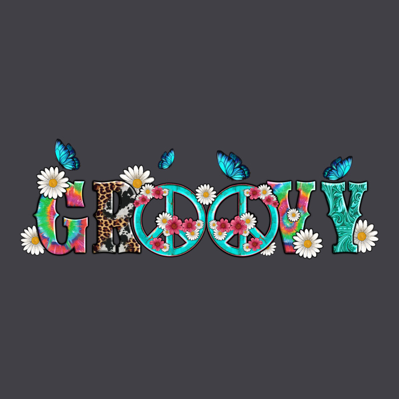 Groovy With Peace  Sign Flowers Heavyweight Hoodie by Artiststas | Teevron