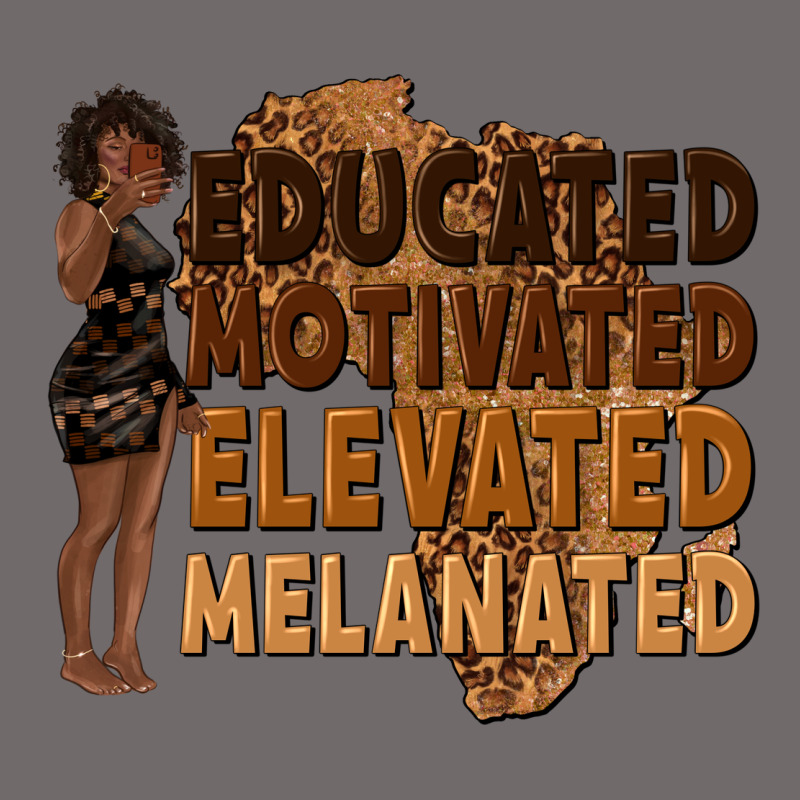 Educated Motivated Elevated Melanated Urban Heavy Tee by texasbilliewilder | Teevron