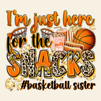 Im Just Here For The Snacks Basketball Sister Vintage Tee | Teevron