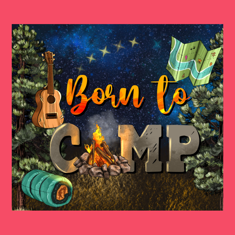 Born To Camp Premium Sweatshirt by NancyCooperArtShop | Teevron