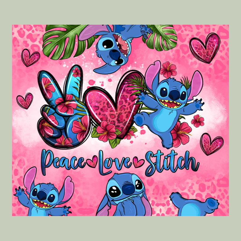 Peace Love Stitch Long Sleeve Tee by Zillion Design Studio | Teevron