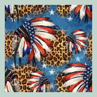 4th Of July Indian Headdress Seamless Pattern Zipper Hoodie | Teevron