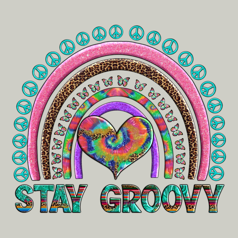 Stay Groovy With Rainbow And Heart Heavyweight Hoodie by Artiststas | Teevron