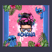 Ohana Stitch Messy Bun Long Sleeve Tee | Teevron