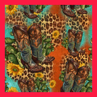 Western Boots And Sunflowers Seamless Pattern Zipper Hoodie | Teevron