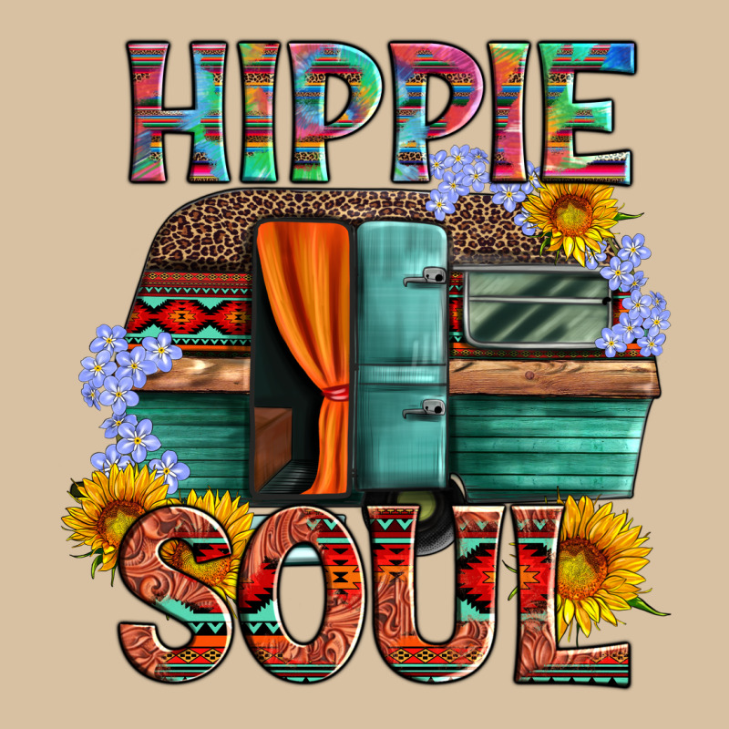 Hippie Soul With Caravan And Flowers Heavyweight Hoodie by Artiststas | Teevron