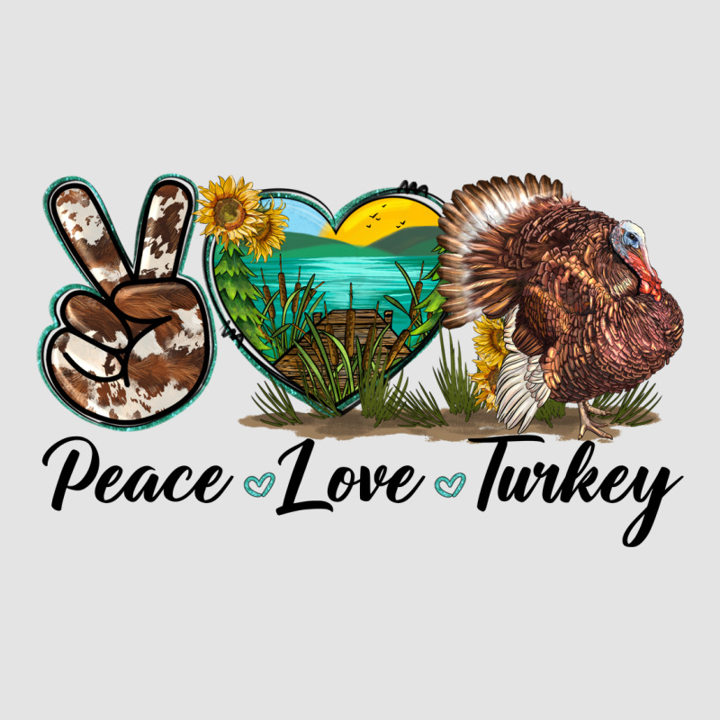 Peace Love Turkey Premium Sweatshirt by LillyAllenDesigns | Teevron