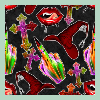 Halloween Bad Witch Seamless Pattern Classic Tee | Teevron