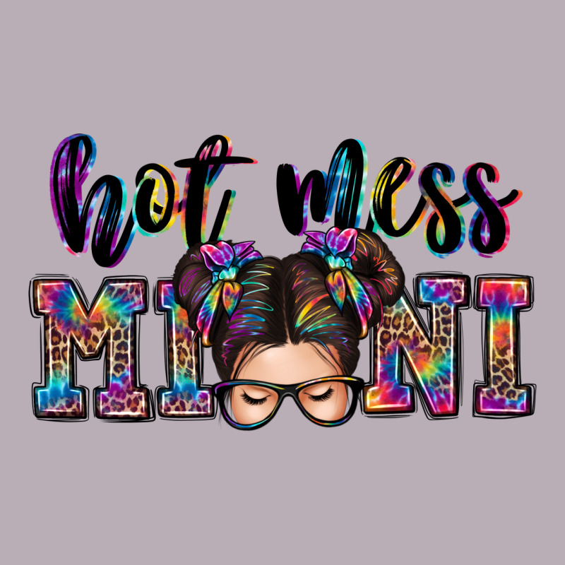 Mess Mini Messy Bun Vintage Tee by Zillion Design Studio | Teevron