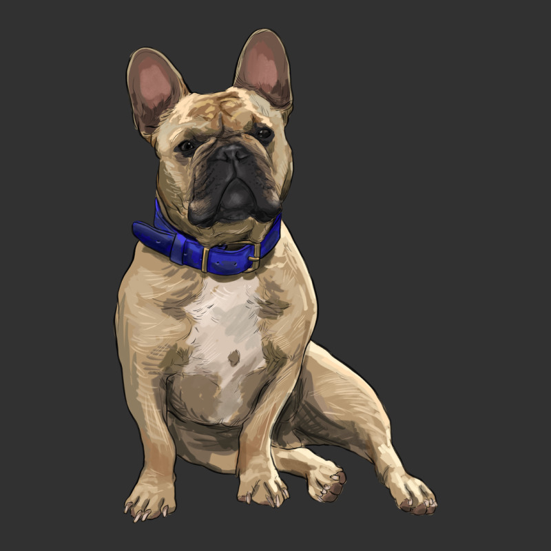 French Bulldog With Royal Blue Urban Heavy Tee by RanaPortraitStore | Teevron