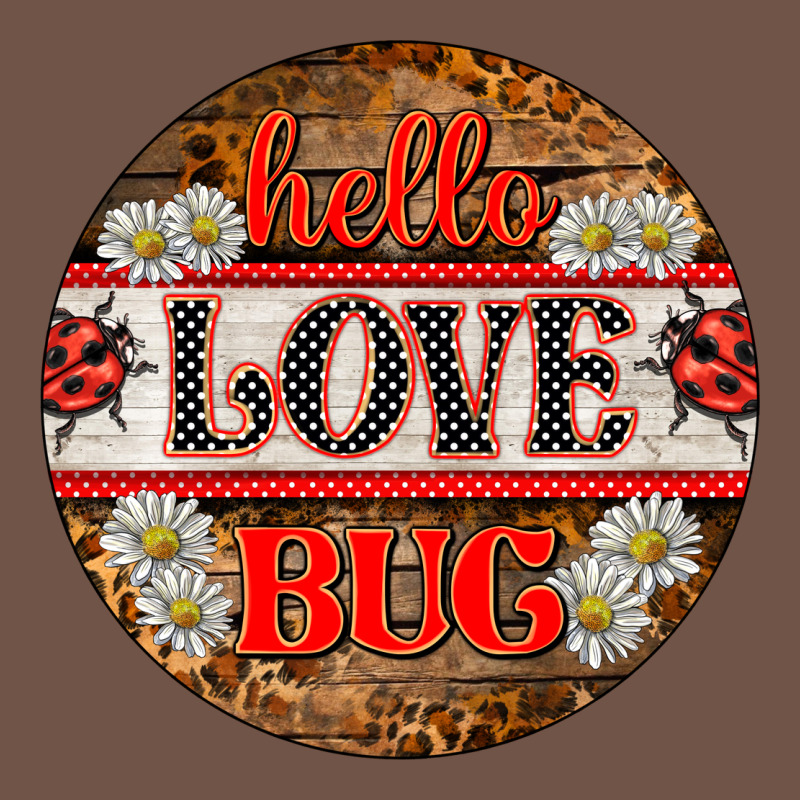 Hello Love Bug Ladybug Ornament Premium Sweatshirt by BarkalooDesign | Teevron