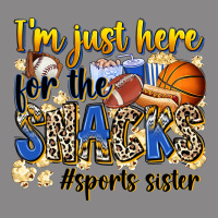 Im Just Here For The Snacks Sports Sister Vintage Tee | Teevron