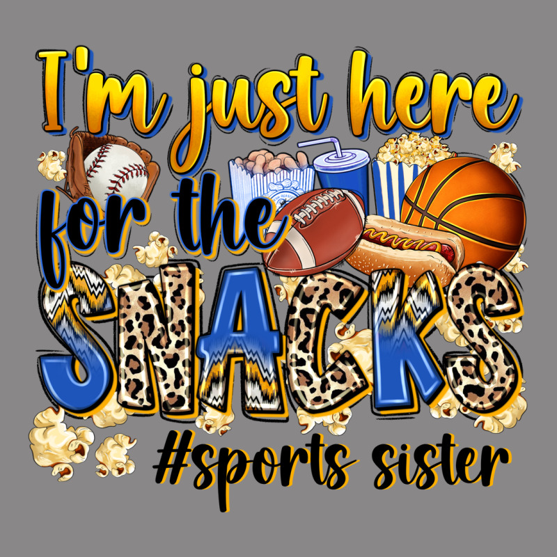 Im Just Here For The Snacks Sports Sister Vintage Tee by Zillion Design Studio | Teevron