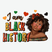 I Am Black History Afro Girl Urban Heavy Tee | Teevron