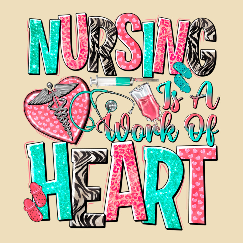 Nursing Is A Work Of Heart Premium Hoodie by NancyCooperArtShop | Teevron