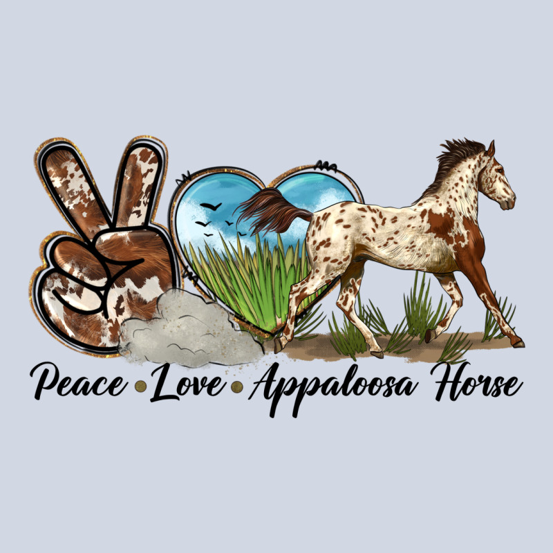 Peace Love Appaloosa Horse Premium Sweatshirt by LillyAllenDesigns | Teevron