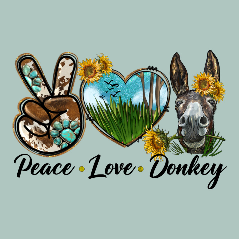 Peace Love Donkey Head Premium Sweatshirt by LillyAllenDesigns | Teevron