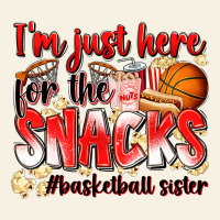 Im Just Here For The Snacks Basketball Sister Vintage Tee | Teevron
